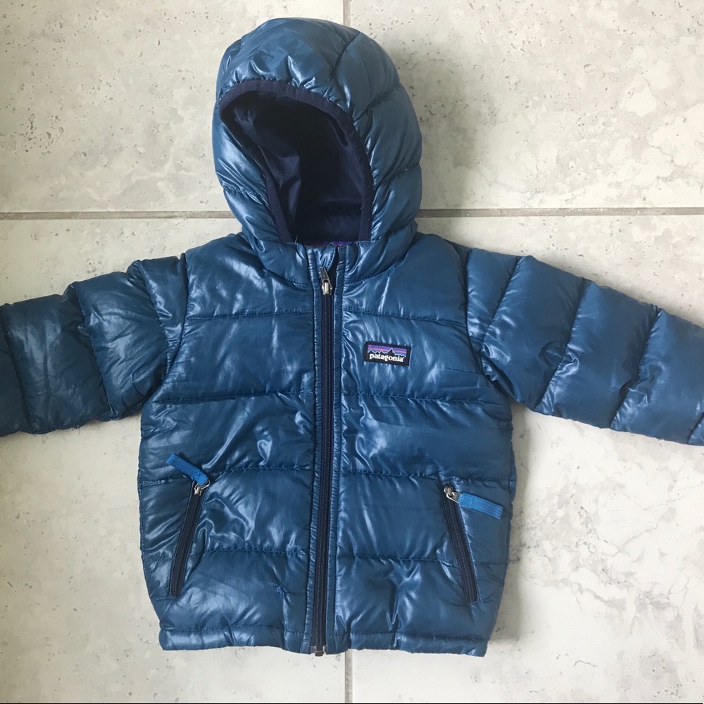 Patagonia Baby Puffer Coat w/ hood 12 months GUC